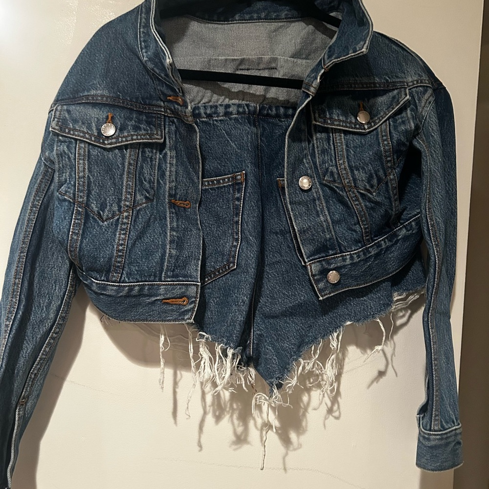Alexander Wang Blue Denim Jacket